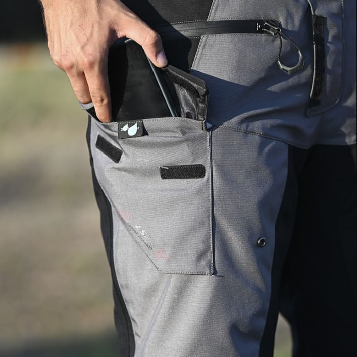 Pantalon LS2 Apollo Hombre Negro / Gris